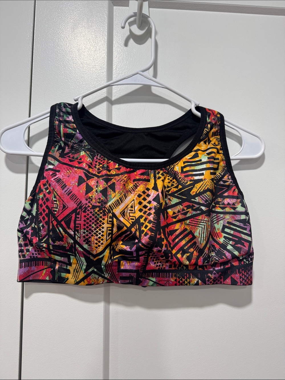 Reebok Multicolor Aztec-Print High Neck Sports Bra